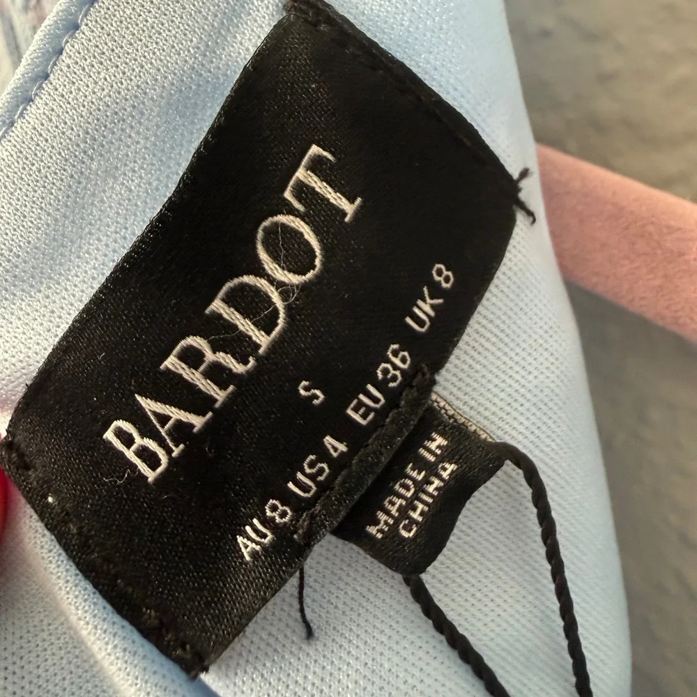 Bardot Adoni Lace Midi Dress Cornflower Blue‎ US 4 NWT Romantic Wedding Guest - Picture 4 of 8